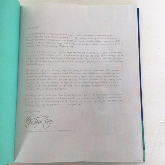 DAILY DEVOTION HARDBOUND GUIDED JOURNAL NWT - Picture 4 of 12